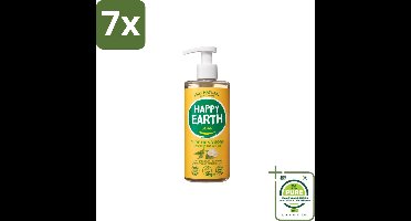 7 x Happy Earth – Handzeep – 100% Natuurlijk Jasmine Ho Wood – 300 ml - Grootverpakking - Natuurlijke Handzeep - Vegan Handzeep - Jasmijn Handzeep - Ho Wood Handzeep - Antibacteriële Handzeep