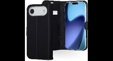 Accezz Hoesje - Geschikt voor Apple iPhone 17 Air - Wallet Softcase Bookcase - Zwart