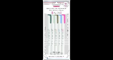 Zebra Mildliner Fine 5 Color Set A - WYT9-5C-A - Limited Edition