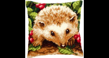 Vervaco - Kruissteekkussen kit - Egel - PN-0146403 - Borduren - Borduurpakket - Borduurpakket volwassenen - Borduurpakket kind