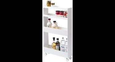 Yamazaki Keukentrolley 4 niveaus - Tower - Wit