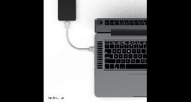 Flexline®--USB Lade Kabel, USB-C® Stecker auf 8-pin Stecker, PD, weiß, 1,5m