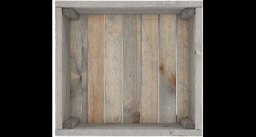 Esschert Design - Houtenplantenbak - op wielen - 39x36x25cm