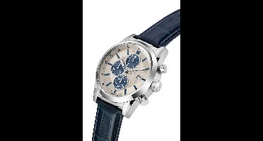 Gc Gc Gallant Quartz Analoog Horloge Blauw Case: 100% Stainless Steel | Armband: 100% Genuine Leather 42 mm Z61003G1