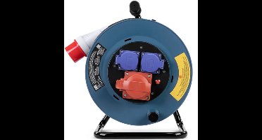 HBM 25 Meter Kabelhaspel, H07RN-F 5G2.5, 230V/400V, IP44,