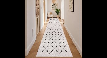 Boraboi® Moderne antislip tapijtloper voor gang, keuken of entree 80 x 200 cm,Diamant