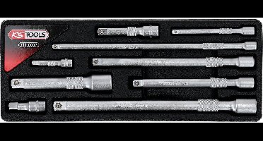 KS Tools - Verlengstukken Set - Chroom Vanadium - 9 Delig