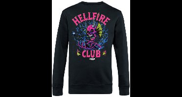Stranger Things Pink Hellfire Club Heren Sweatshirts - zwart - 5XL