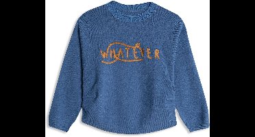4PRESIDENT Sweater meisjes - Blue - Maat 128 - Meisjes trui