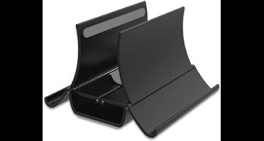 Verticale Laptopstandaard voor Gaming en Office - Breedte Verstelbaar en Zelfkrimpbaar - Compatibel met Alle Laptops tot 17,3 Inch