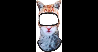 Dieren Gezichtsmasker met Oren - Feest - Cartoon - 3D Effect - Muziek Festivals - Buitenbenodigdheden - Zwart - Kat.