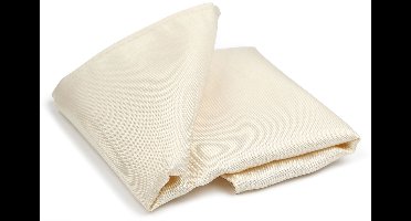 Suitable Zijde Pochet Ecru - Maat - Heren - Pochetten gemaakt van zijde - 25x25 cm