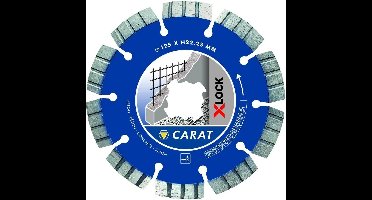 Carat CCXLOCK125 X-Lock Diamantdoorslijpschijf - Beton - 125x22,23mm