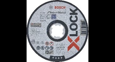 Bosch X-LOCK doorslijpschijf 125x1mm INOX recht