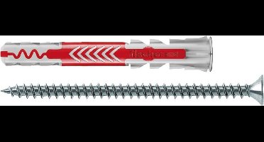 Fischer plug Duopower 8x65mm met schroef (Prijs per 25 stuks)