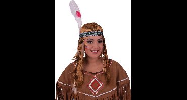 ESPA - Indiaan pruik en haarband voor volwassenen - Pruiken