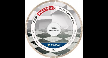 Carat CSM MASTER Diamantzaag natuursteen/tegels 350x25,4mm - CSMM350400