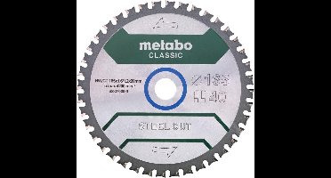 Metabo 628651000 Steel Cut Cirkelzaagblad - 165 x 20 x 40T - Metaal