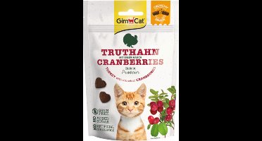 GimCat Kattensnack Crunchy Kalkoen - Cranberry 50 gr