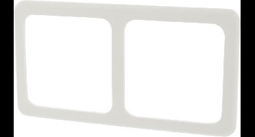 Peha Standard afdekraam – inbouw – 2–voudig – polarwit – 10 stuks