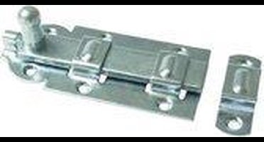 WAELBERS rolschuif | vlak | verzinkt | 100 mm | inclusief sluitplaat