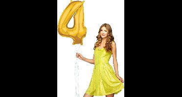 Wefiesta Cijferballon 4 Folie 66 Cm Goud