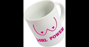 Fisura Mok Girl Power 355 Ml Keramiek Wit/roze