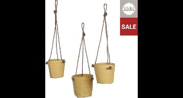 Hangende Bloempotten - Set van 3- Geel