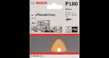 Bosch - 5-delige schuurbladenset 93 mm, 180
