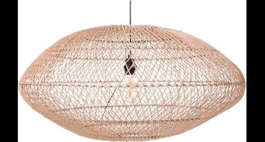 Handmade Design lamp Naturel Rotan Hanglamp Oval woonkamer Slaapkamer Ø 80 cm