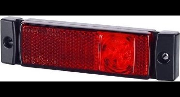 Markeringslamp - ROOD - 12 / 24 Volt - LED - met reflector