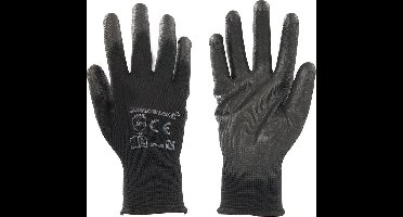 Handschoen met zwarte handpalm Small