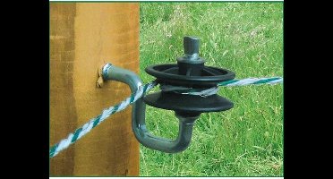 Kerbl Hoekrol isolator voor draden en koord - 25 stuks