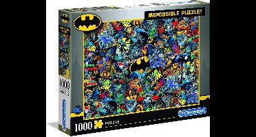 Clementoni - Puzzel 1000 Stukjes - Impossible Batman - Puzzel Voor Volwassenen en Kinderen - 14-99 jaar - 39575