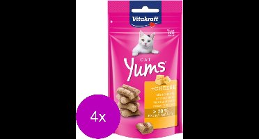 Vitakraft Cat Yums Kaas - Kat - Snack - 4 x 40 g