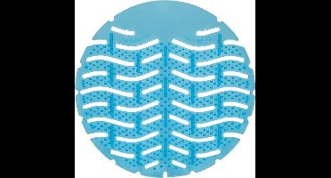 Urinoir matjes blauw met anti-spat haartjes - 10 stuks