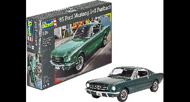 Revell Modelbouwpakket Auto - 07065 1965 Ford Mustang 2+2 Fastback Plastic - 1:24 - Modelbouw
