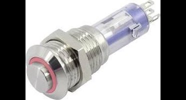 TRU COMPONENTS TC-6647572 LAS4GQH-11E/R/24V/S Druktoets 48 V 2 A 1x uit/(aan) Moment Rood 1 stuk(s)