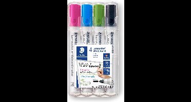 STAEDTLER Lumocolor whiteboard marker - Box 4 st new colours