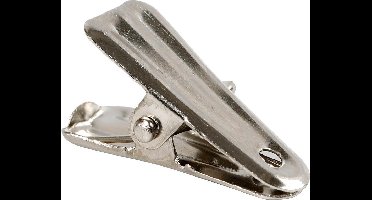 Deco knijpers, L: 27 mm, B: 14 mm, zilver, 10 stuk/ 1 doos