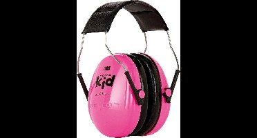 Peltor Kid - gehoorbescherming voor kinderen - SNR 27 dB - neon roze