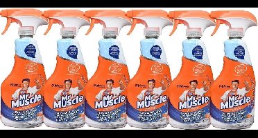 Mr Muscle Badkamerreiniger spray - 6 x 500 ml - Badkamer reiniger - Voordeelverpakking