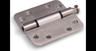 Dulimex Glijlagerscharnier ronde hoeken 3 mm 89x89 mm RVS geborsteld