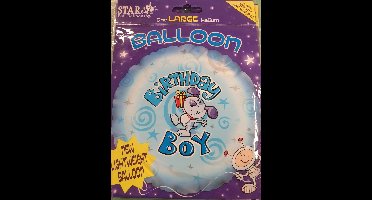 Verjaardag jongen  ballon, star 45 cm