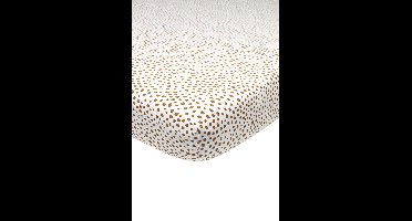 Meyco Baby Cheetah hoeslaken wieg - camel - 40x80/90cm
