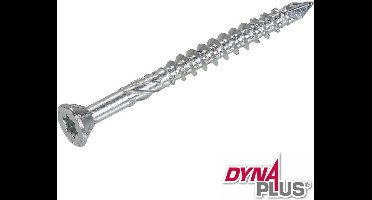 DynaPlus 0287.01.25601 MDF Plaatschroef - 75 graden Platkop - Deeldraad - Indoor - TX15 - 4.0 x 40/22mm (200st)