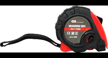 GS 'heavy duty' rolmaat 5 meter x 19mm - Rolbandmaat 100% nauwkeurig