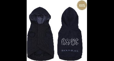 AC/DC - Honden Hoodie - S (Lengte 32cm - Borst 50-58cm)