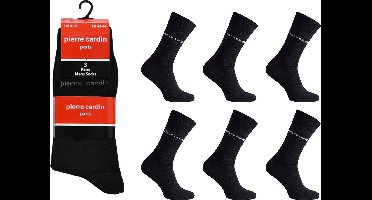 Pierre Cardin Lange Sokken Heren - 12 paar - Zwart - 39-42 - Business Sokken - Hoge Sokken