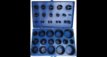 BGS o-ringset - Inch maten -  419-delig - Rubber Ringset - XL - Brandstof en olie bestendig - BGS8061